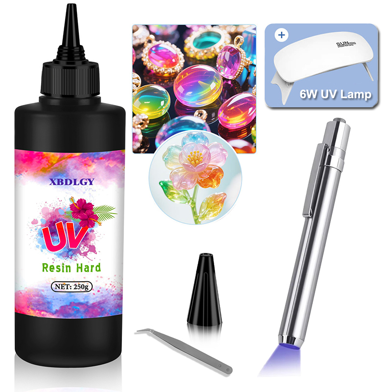 Resin Art Glue - 200 g/250 g/500 g UV-Harz-Hartkleber für