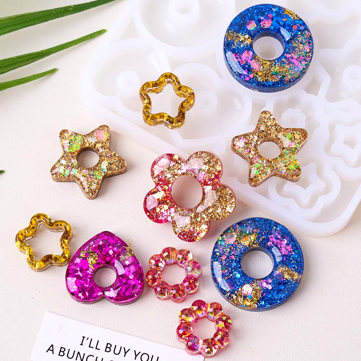 Resin Art Mould - Multifunktionale Schmuck Silikonform DIY handgemachte Herz