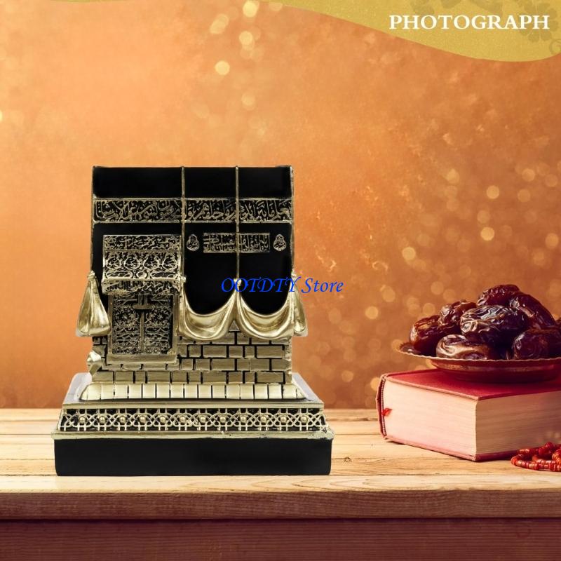 Resin Art For Anniversary Gift - 367A Islamisches Kaba-Nachbildungsmodell, islamisches Ramadan-Prunkstück, Buchstütze,
