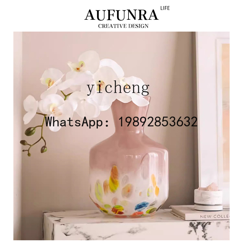 Resin Art Dining Table - FY Glasvase Ornament Wohnzimmer Blumenarrangement Mittelalterlicher