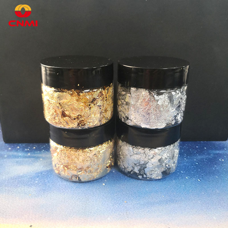 Resin Art For Anniversary Gift - 3g Blattgold Flocken Epoxidharz Füllung Silberfolie