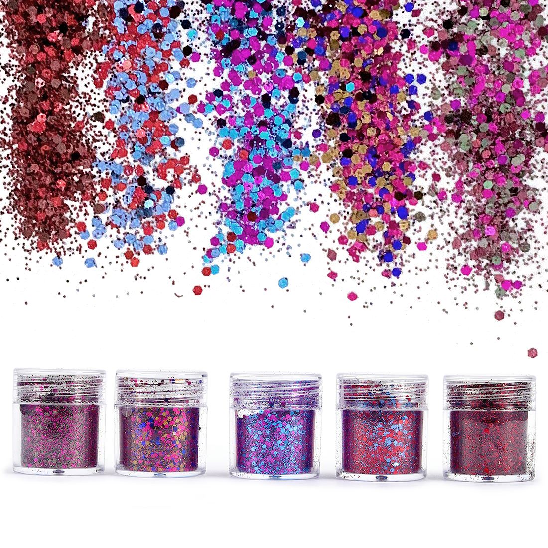 Resin Art And Jewelry - 4/5 Flaschen Traumhaftes Glitzerpulver für Harz