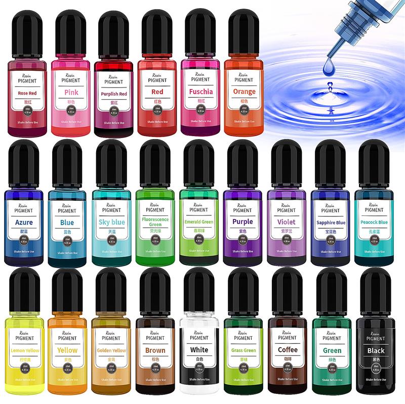 Resin Pigment Alcohol Ink - 24 farbe Kunst Tinte Alkohol Harz