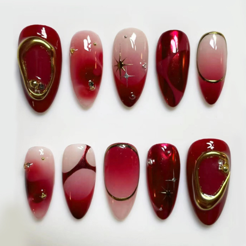 24 Stück rote Mandel-Kunstnäge – Resin Art Online Bewertung und Preis