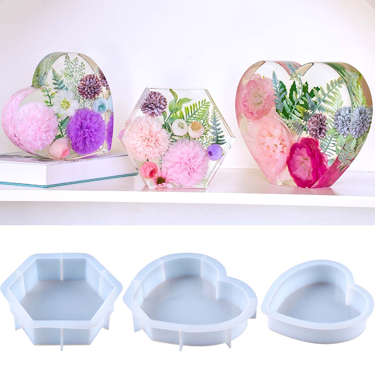 Große Liebes-Silikonform, DIY  – Resin Art Mould Bewertung und Preis