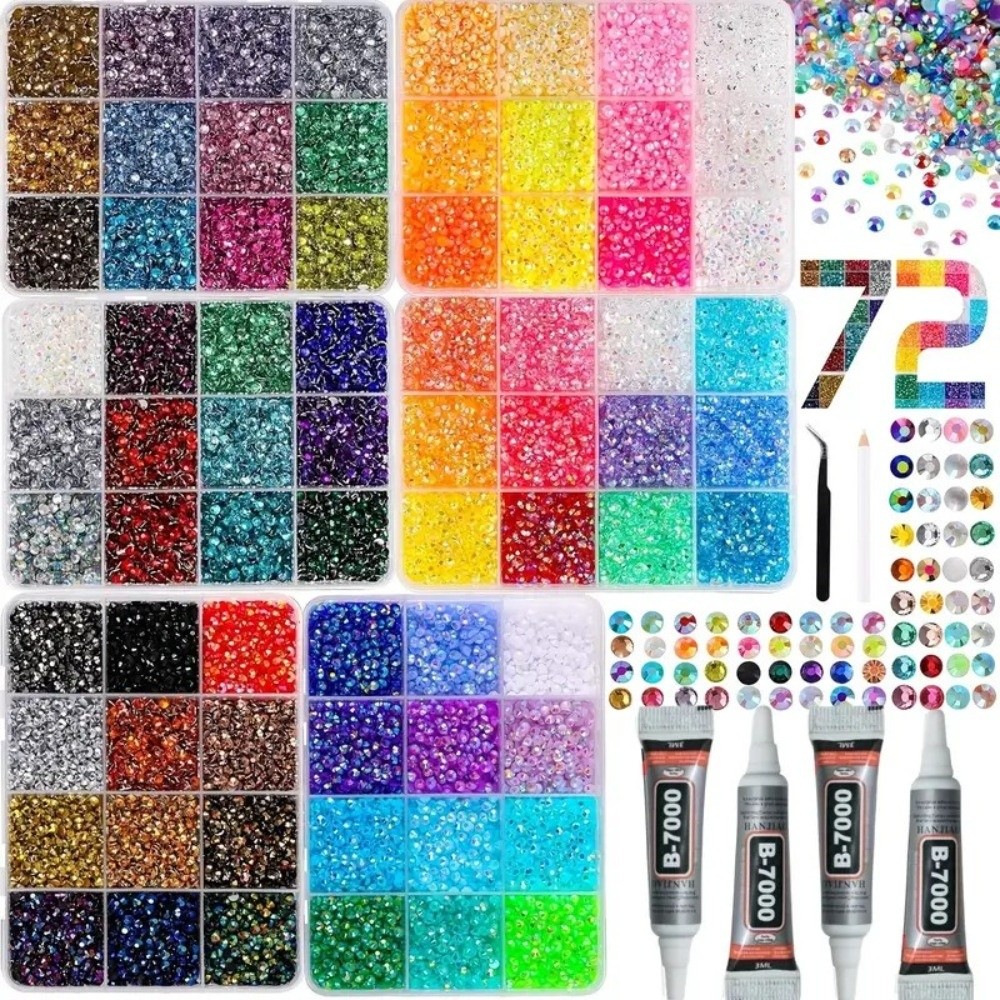 Mehrfarbiges Harz-Strass-Set F – Resin Art And Jewelry Bewertung und Preis