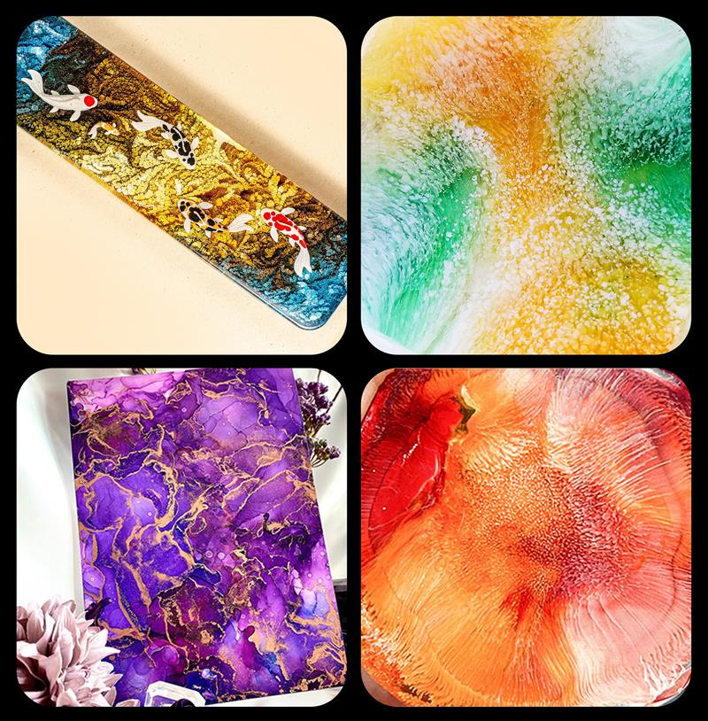 1 Set Kunsttinte Alkohol Epoxi – Resin Pigment Alcohol Ink Bewertung und Preis
