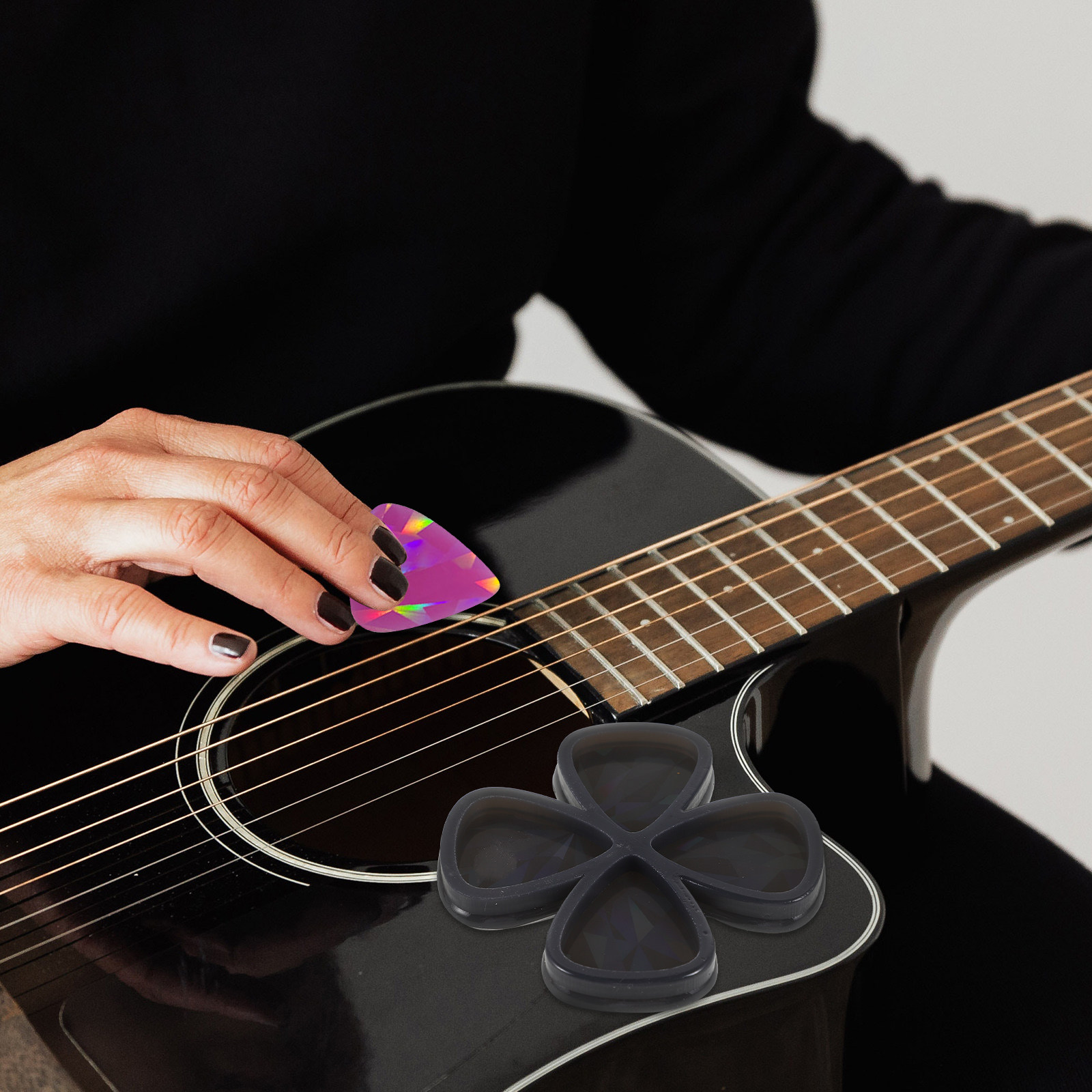 DIY Holographisches Gitarrenpl – Resin Art A Keychain Bewertung und Preis