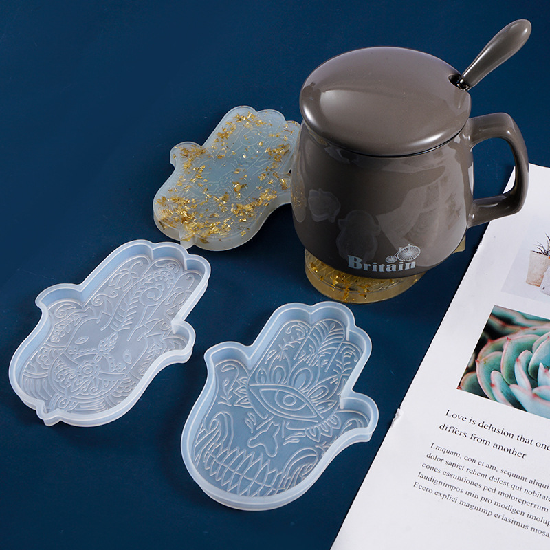 1 Pcs DIY Coaster Hand von Fat – Resin Art Mould Bewertung und Preis