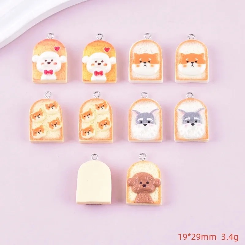 10 Stück niedliche Toast-Hund- – Resin Art Things Bewertung und Preis