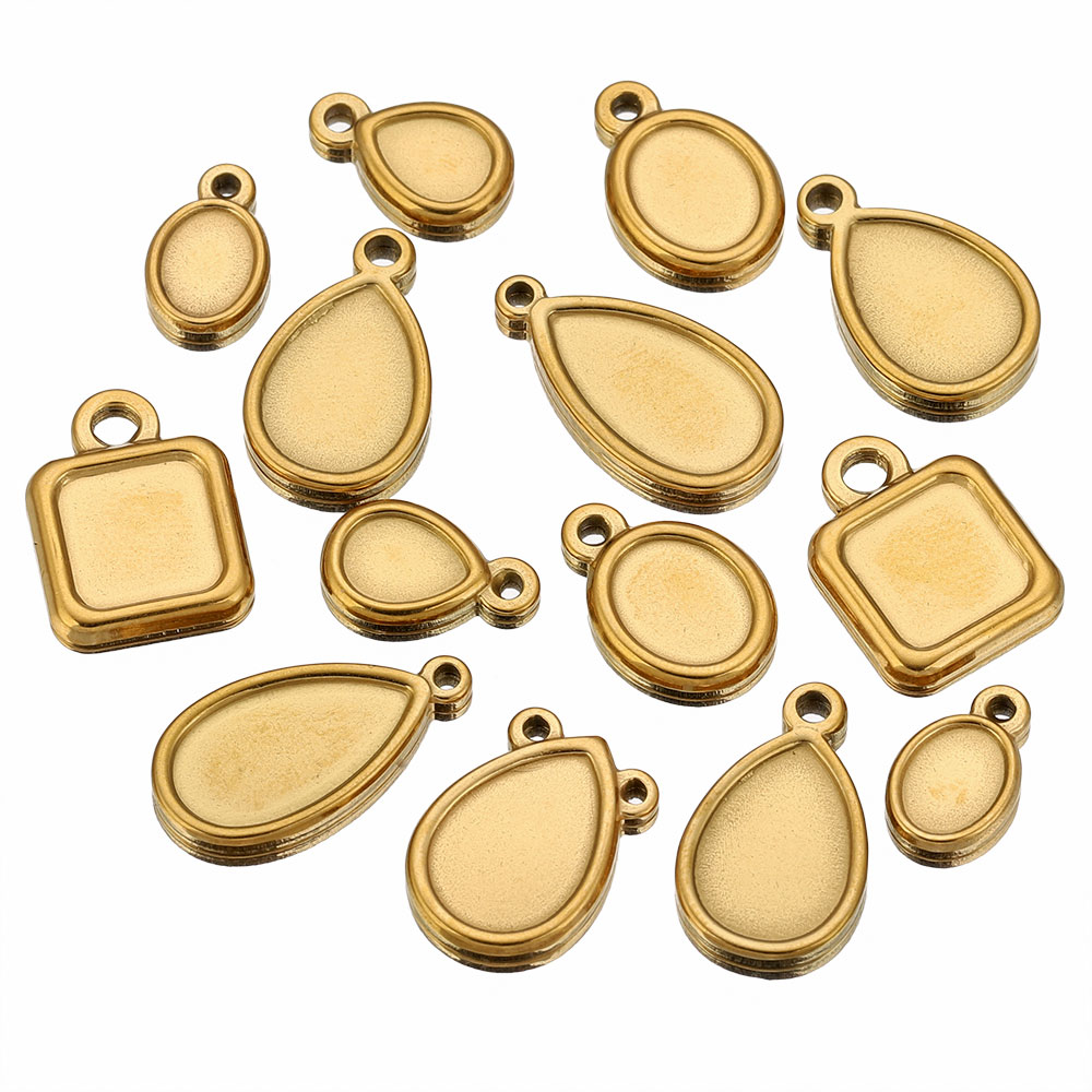 5 Stück Edelstahl-Anhängerrohl – Resin Art For Sale Bewertung und Preis
