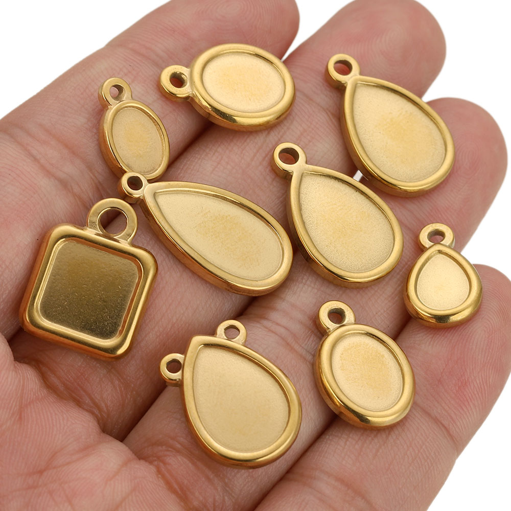 5 Stück Edelstahl-Anhängerrohl – Resin Art For Sale Bewertung und Preis
