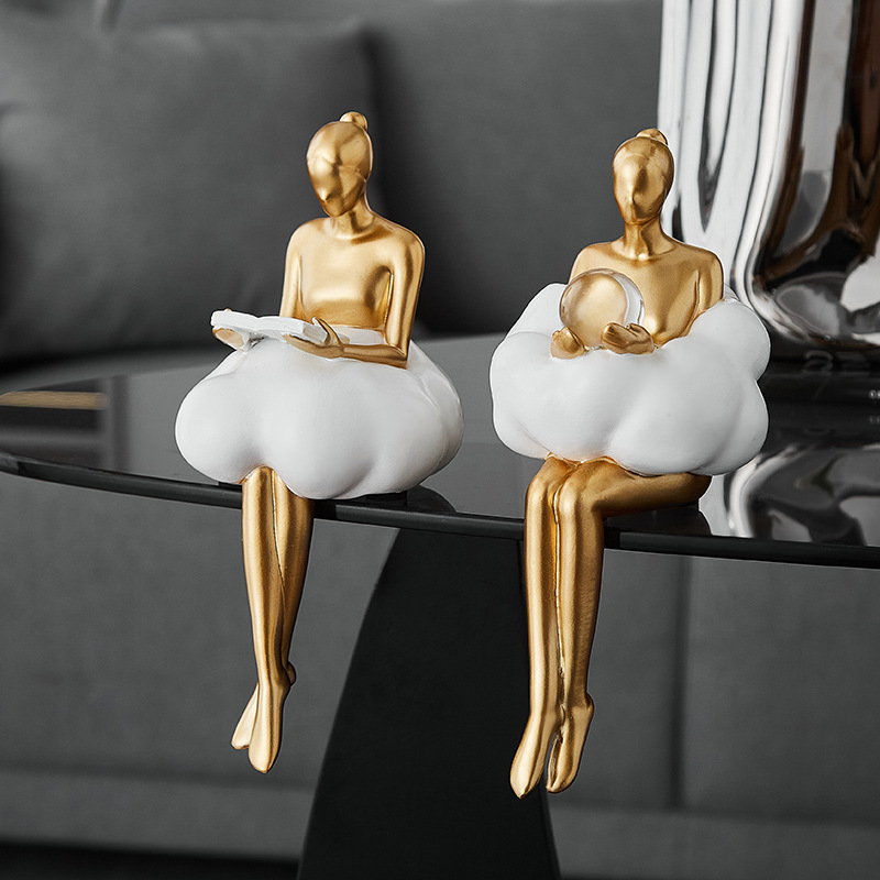 Ballett-Mädchen Wolken Abstrak – Resin Art Dining Table Bewertung und Preis