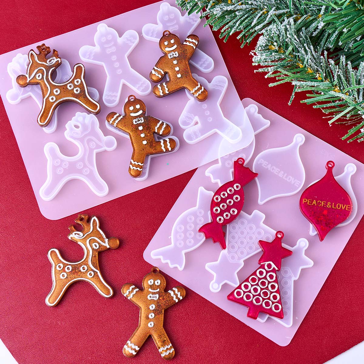 Weihnachten Serie Ohrringe Anh – Resin Art Mould Bewertung und Preis