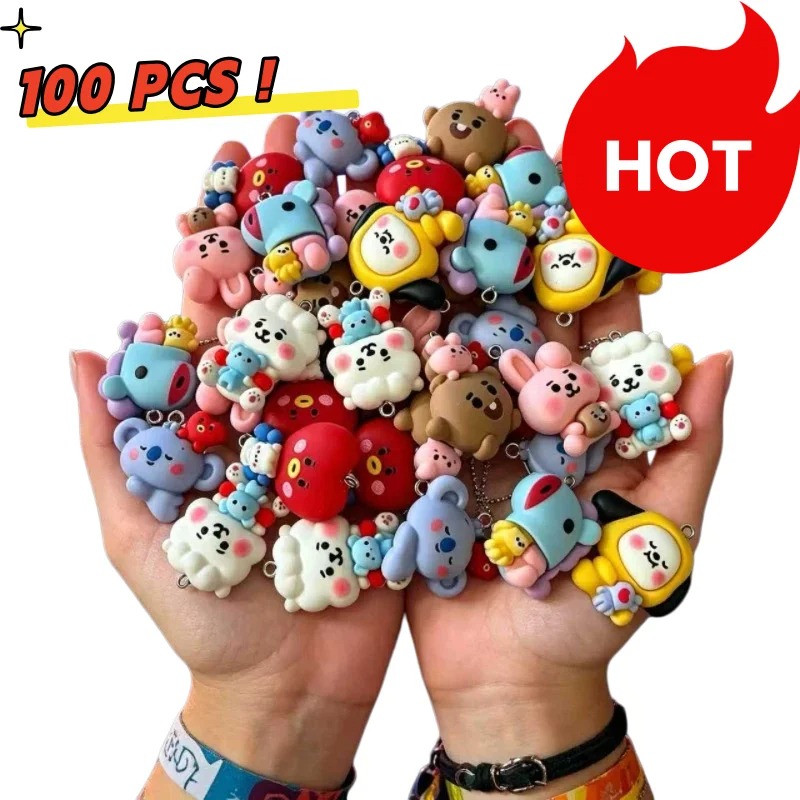 7 Stück BT21 Harz-Cartoon-Anhä – Resin Art For Sale Bewertung und Preis