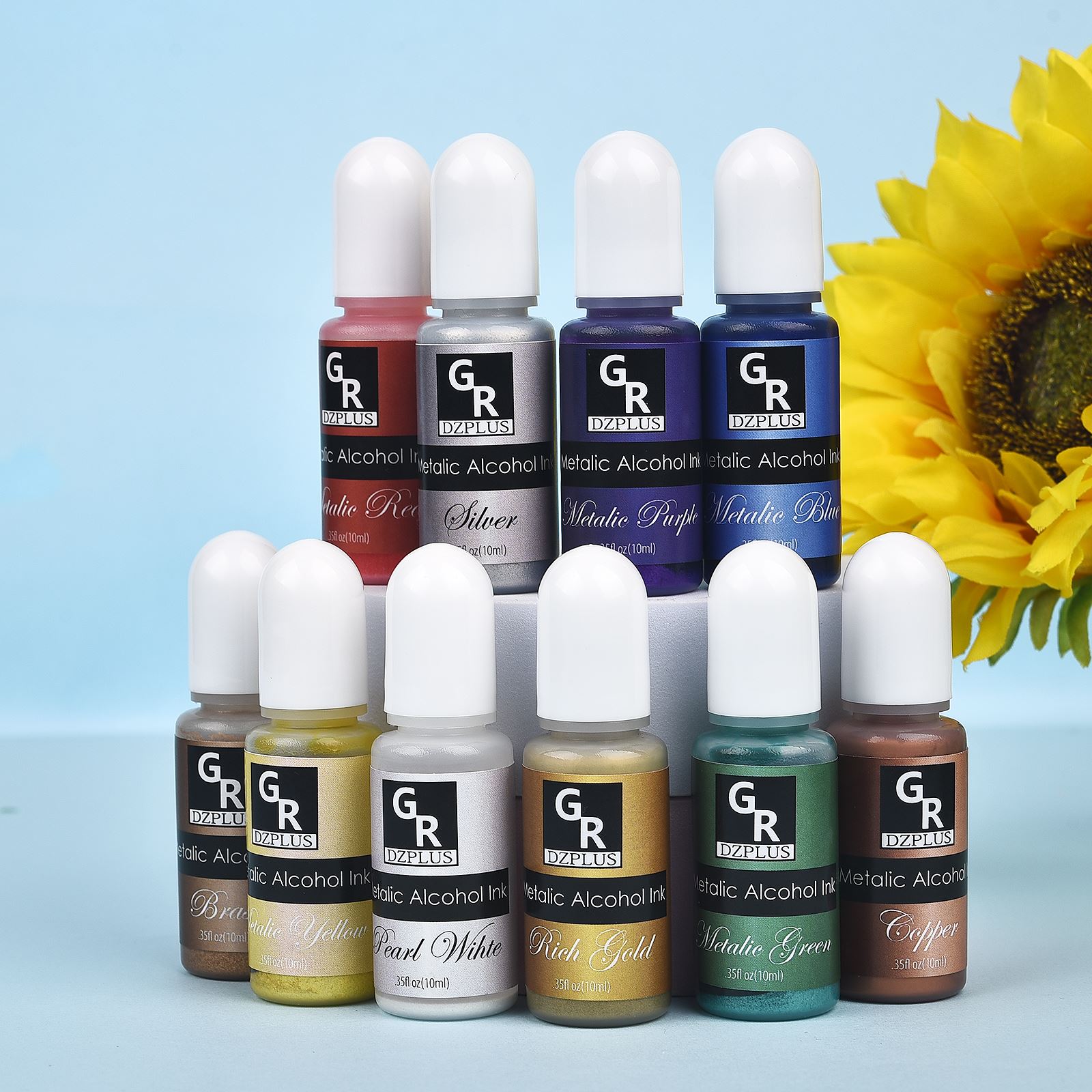 10ml/15ml Kunst Tinte Alkohol  – Resin Pigment Alcohol Ink Bewertung und Preis