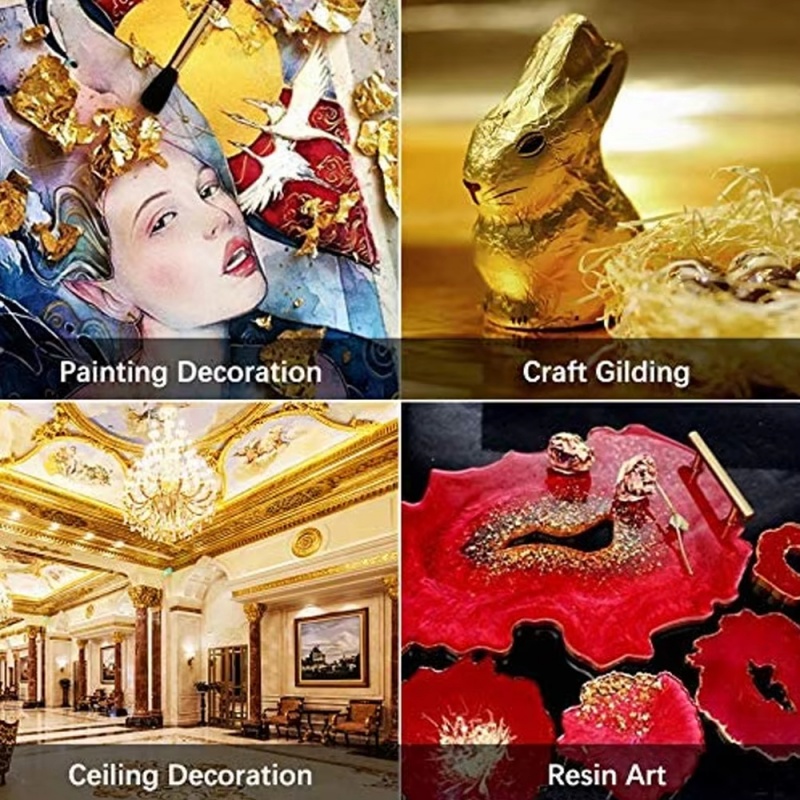 100 Stück Imitations-Gold-Silb – Resin Art For Anniversary Gift Bewertung und Preis