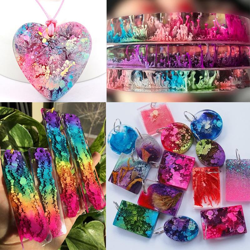 24 farbe 10ml Kunst Tinte Alko – Resin Pigment Alcohol Ink Bewertung und Preis