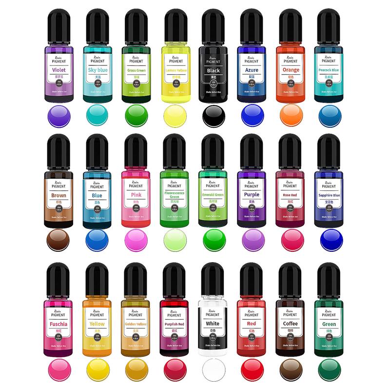24 Farben 10 ml/Flasche Epoxid – Resin Pigment Alcohol Ink Bewertung und Preis