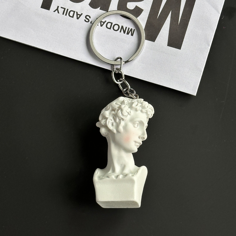 Mini-Gipsstatuen-Schlüsselanhä – Resin Art A Keychain Bewertung und Preis