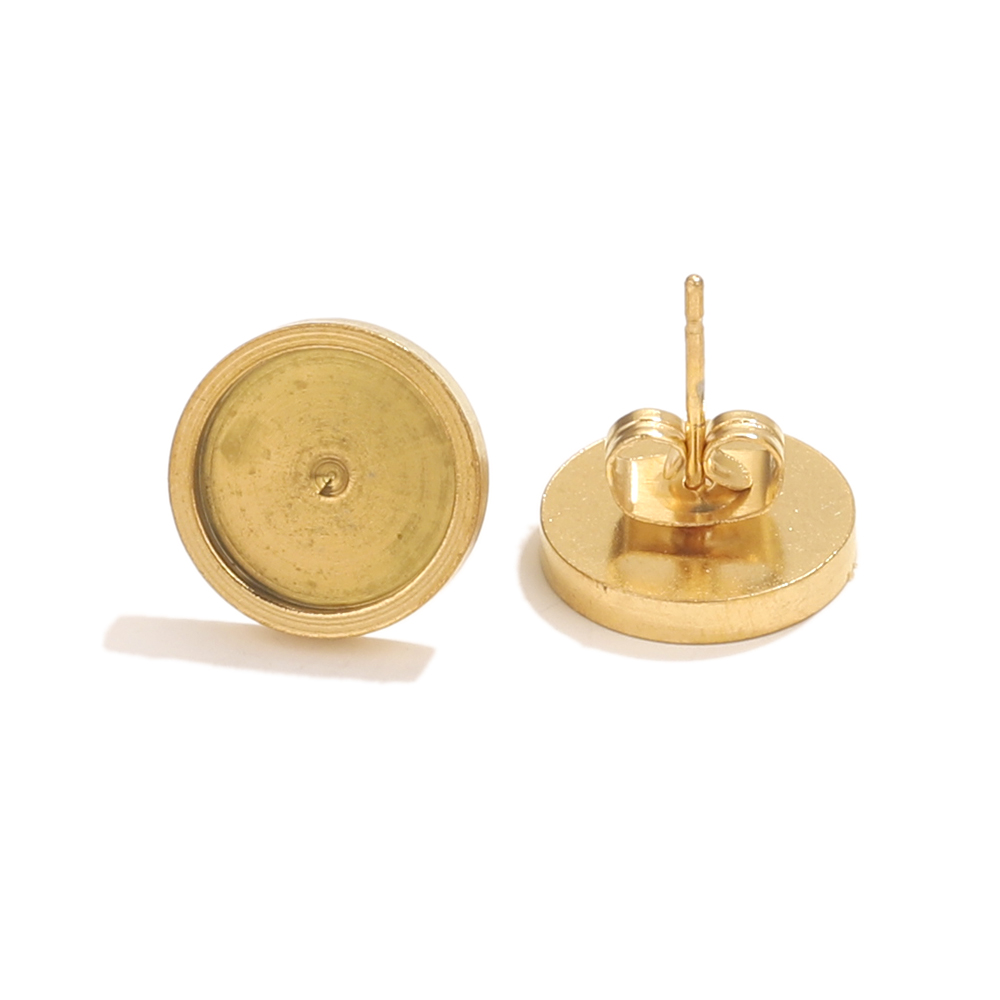 10 Stück Edelstahl Gold Ohrrin – Resin Art For Sale Bewertung und Preis