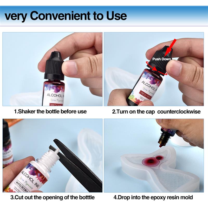 1 Set Epoxy Harz Pigment Kit K – Resin Pigment Alcohol Ink Bewertung und Preis